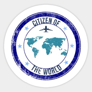 Travel the world stamp Sticker